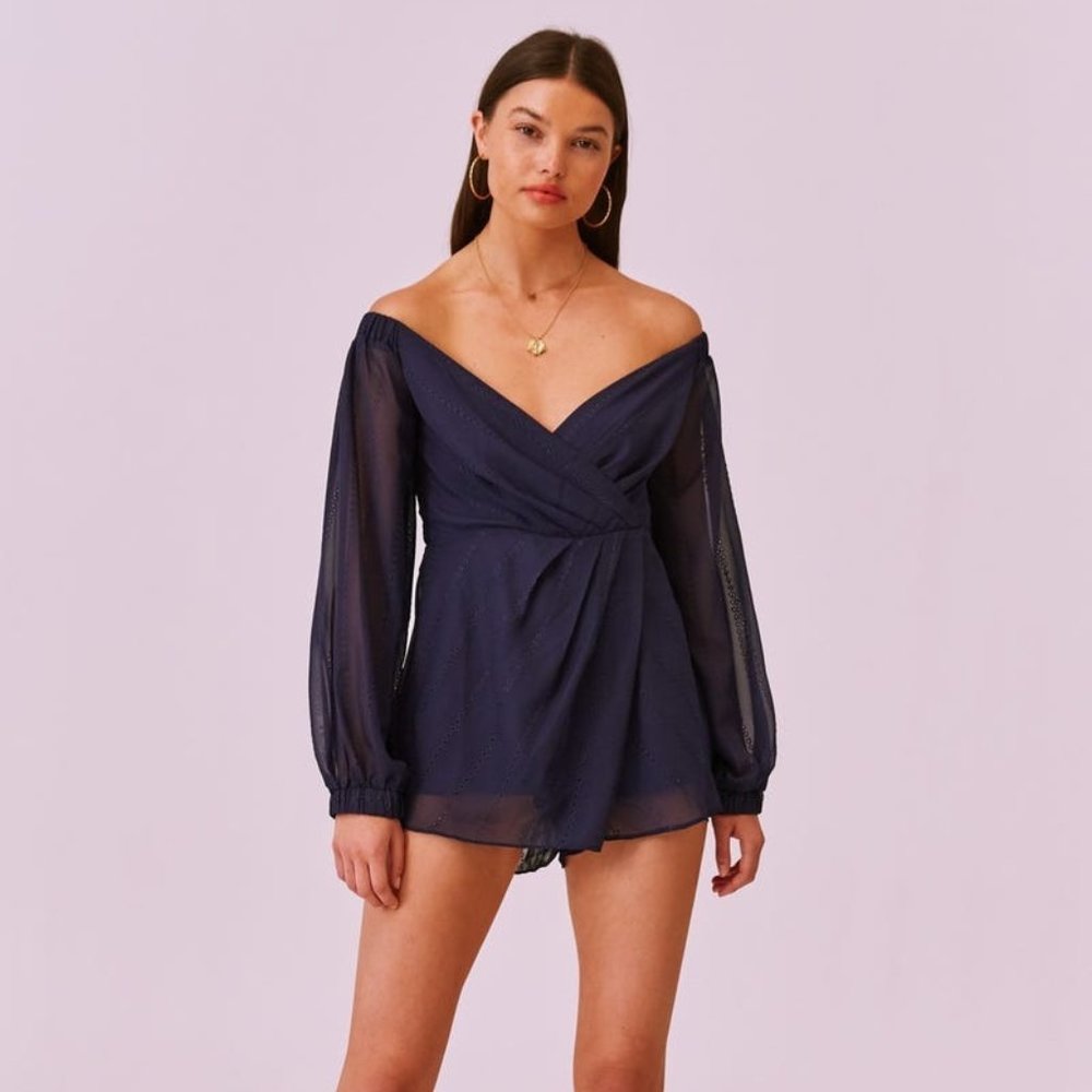 Evie Playsuit, Navy